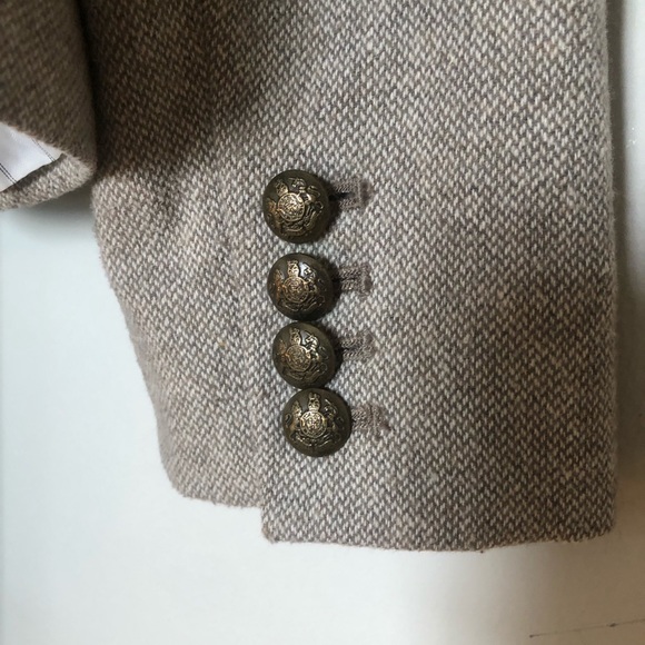 Wool blend BR blazer s 4 - Picture 8 of 9